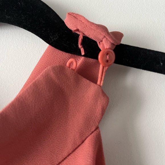 Pink Sleeveless High Neck Mini Dress - Picture 7 of 7